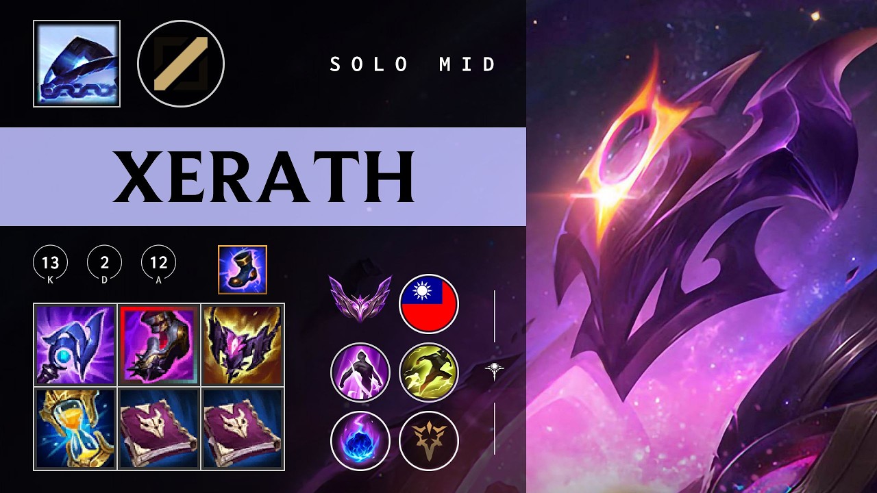 Xerath Mid vs Ahri - TW Master Patch 26.03
