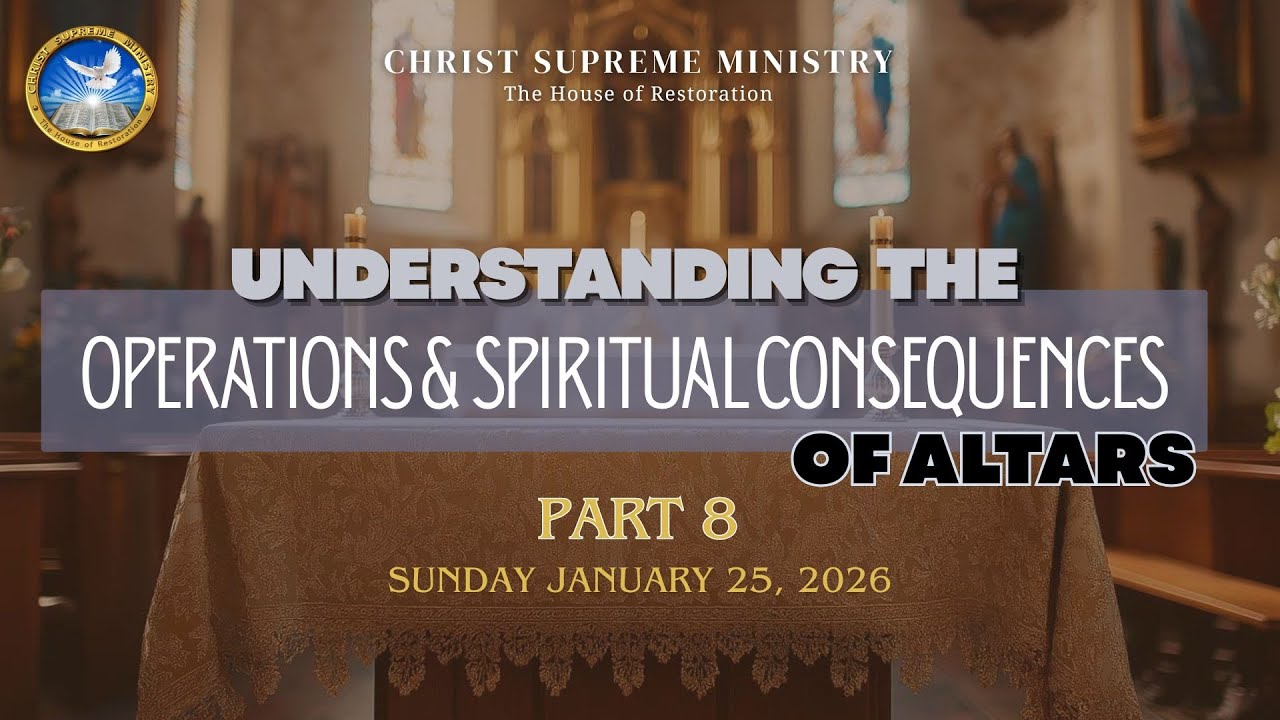 Understanding the Operations and Spiritual Consequences of Altars (Part 8) | January 25th 2026