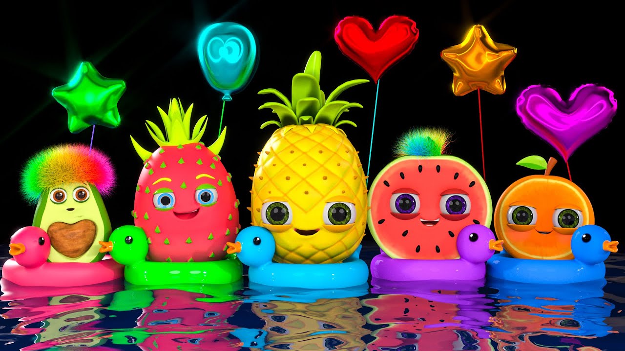 Baby Sensory Funky Fruits - Raw Raw Boat Song & Dance Party! - Fun Video with Funky Music!