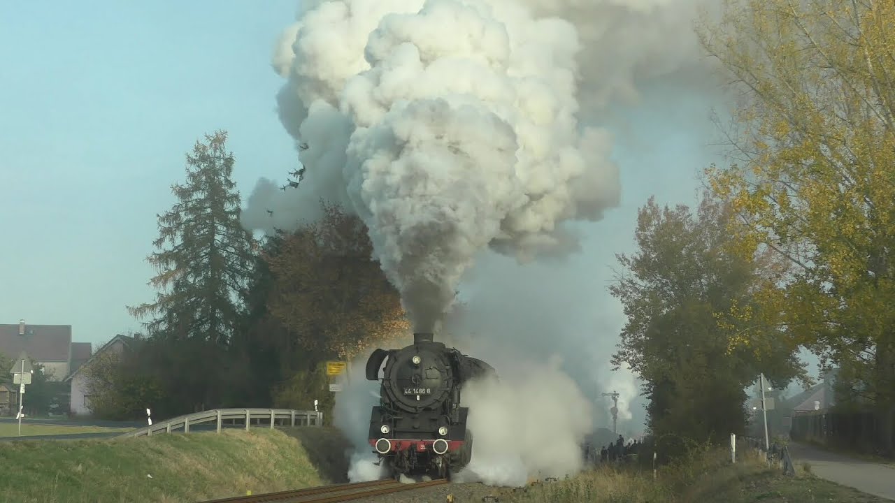 Das große Plandampf Finale im Werratal | 44 1486 vor schweren Güterzügen (HD)
