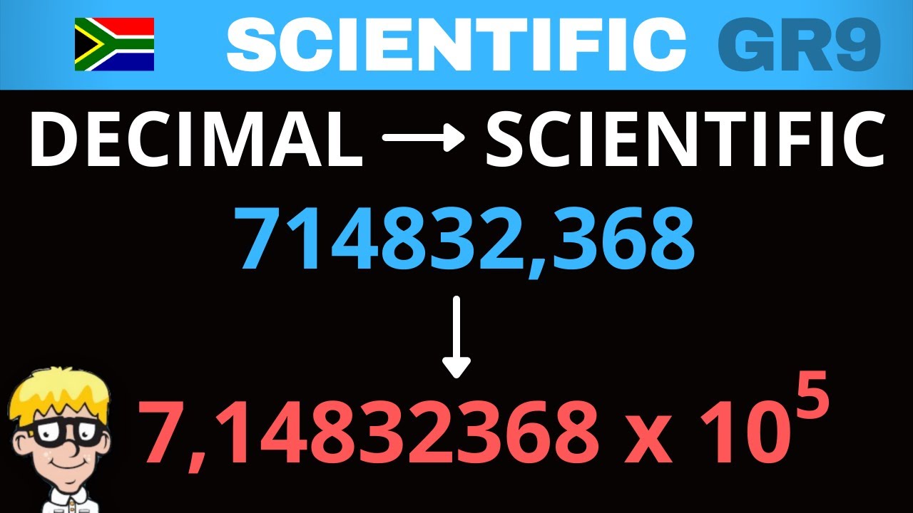 Scientific Notation grade 9: Decimal to scientific