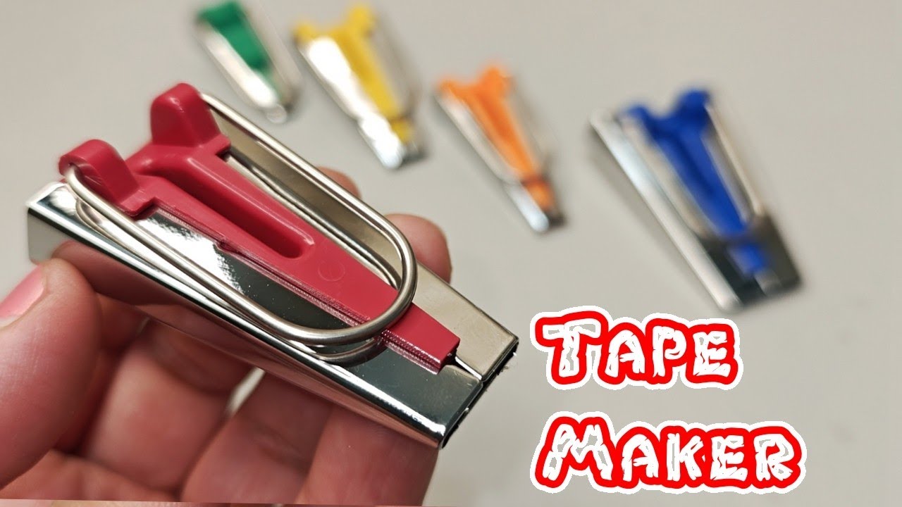 Useful tool for tailors- Tape Maker / How to use a bias tape maker / Fabric bias tape maker set