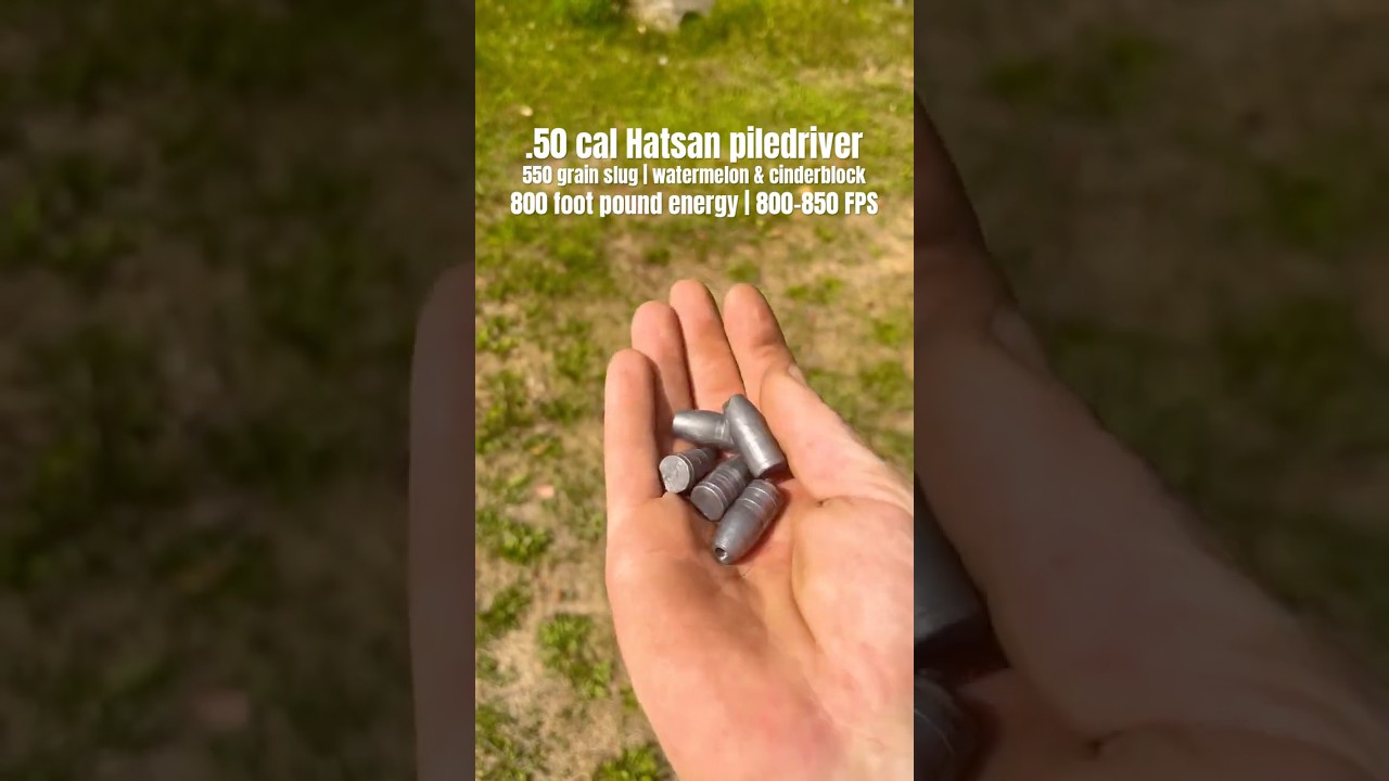 .50 cal Hatsan pile  driver  wrecks everything