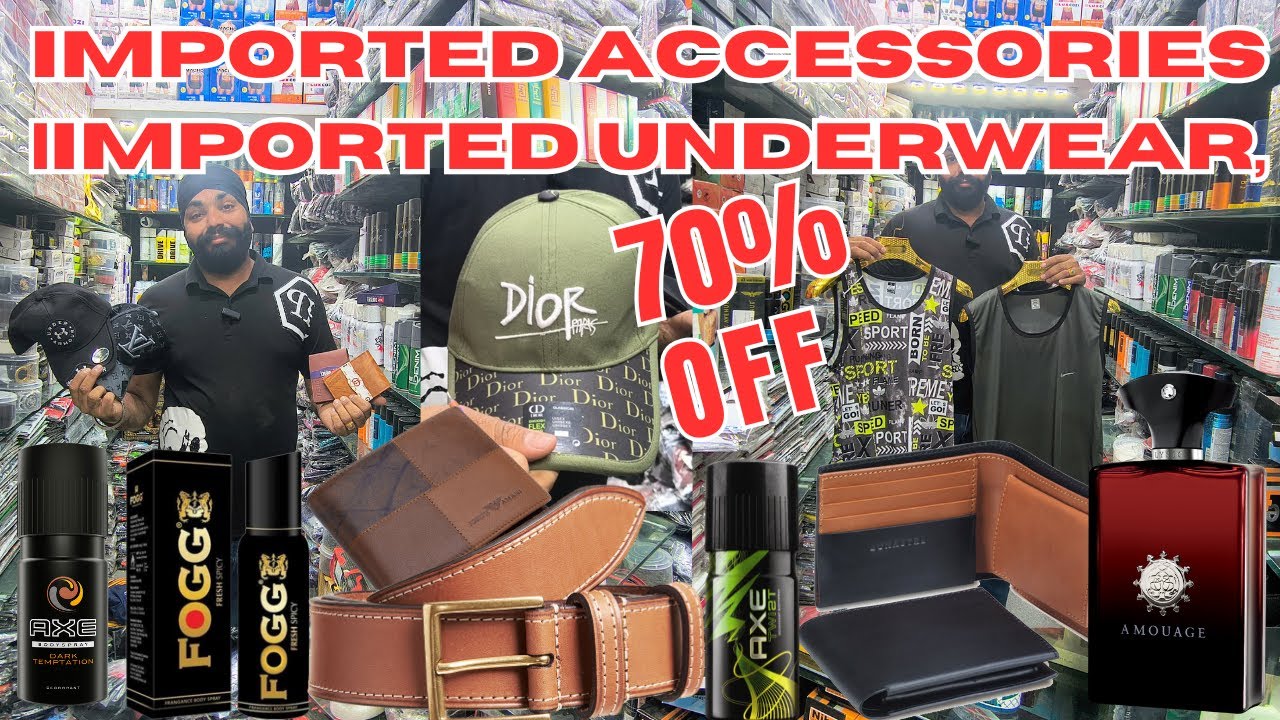 Imported Accessories |Imported Underwear, Caps, Belt, Hanky, Perfume, T-shirt, Sendo ,Shocks,Delhi |