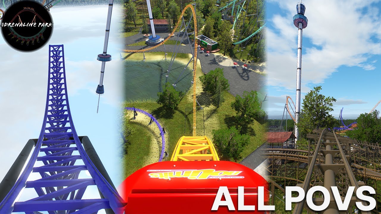 All Adrenaline park Rollercoaster POV's | NoLimits 2 Pro