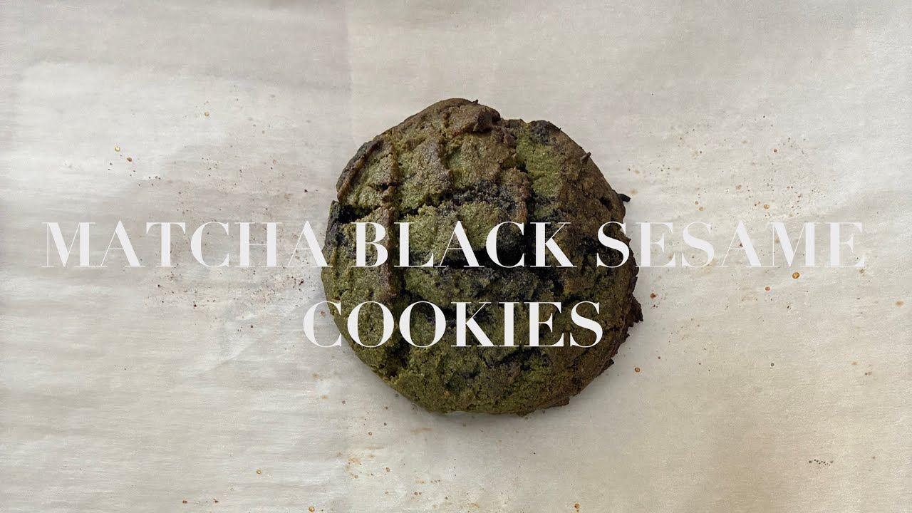Matcha Black Sesame Cookies!