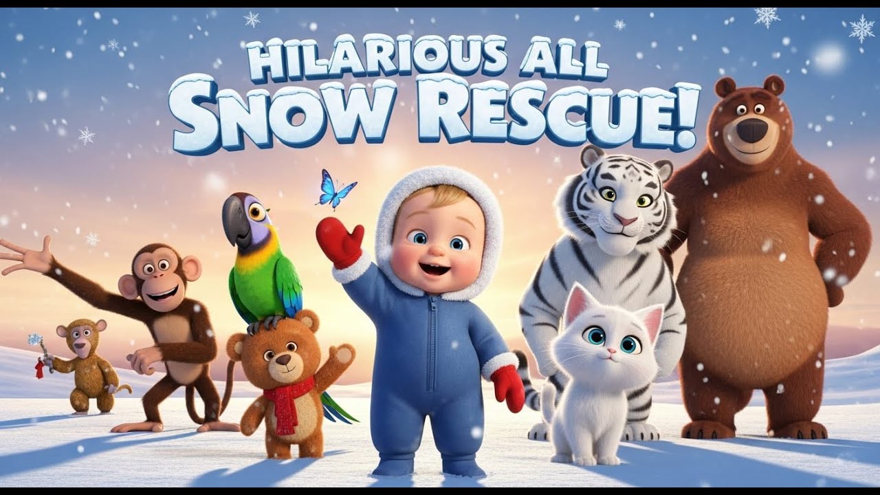 Hilarious All Snow Rescue! 🐯 Teddy, Monkey, Parrot, Butterfly, Kitten, Tiger, Bear