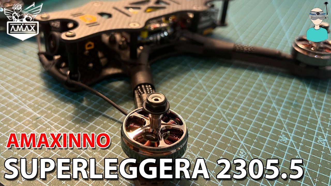 AMAX 2305.5 SUPERLEGGERA  Motors - Thrust Tests & Flight Footage