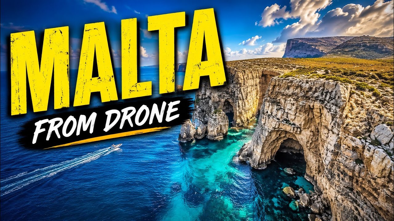🇲🇹MALTA by drone |4K| - Mellieha Bay,Salt Pans,Popeye Village,Ta' Ćenć Cliffs #malta #dronefootage