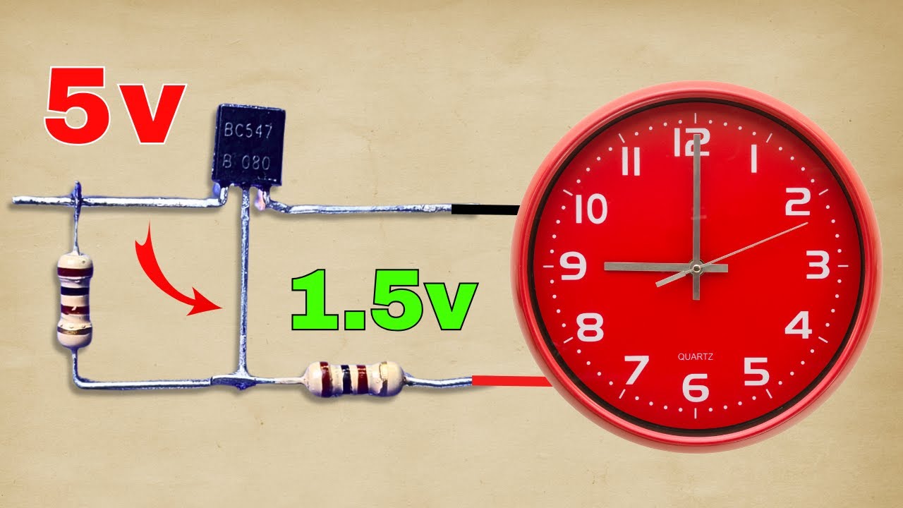 5v to 1.5v Converter For Wall Clock