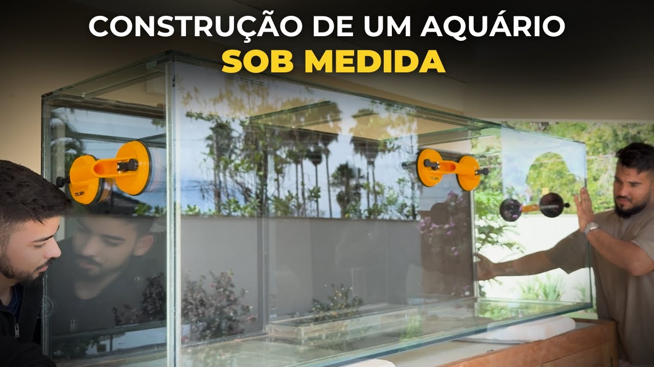 REALIZAMOS O SONHO DELE TER UM AQUÁRIO DE 1000 LITROS E 2 METROS DE COMPRIMENTO