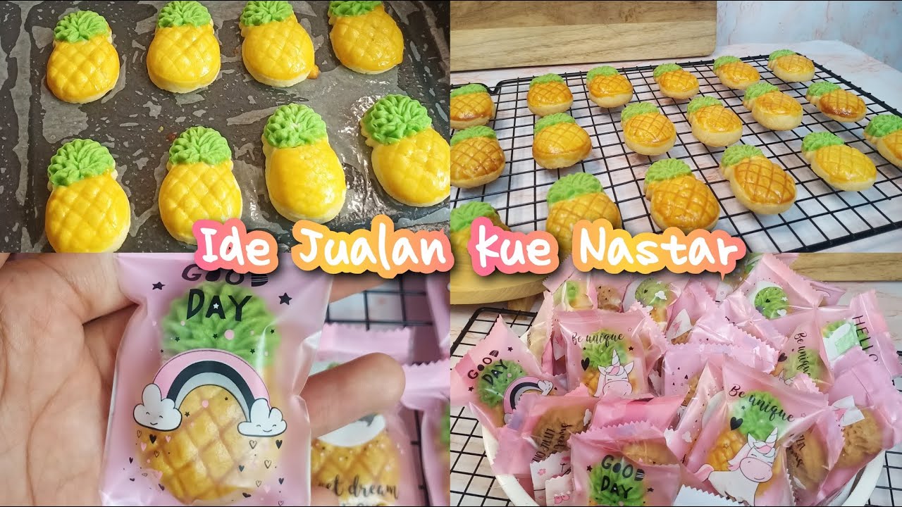 IDE ISIAN TOPLES LEBARAN | RESEP KUE NASTAR BENTUK NANAS