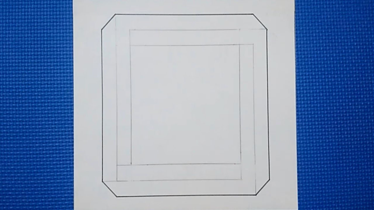 CÓMO DIBUJAR UNA ILUSIÓN ÓPTICA DE UN CUADRADO / MUY FÁCIL