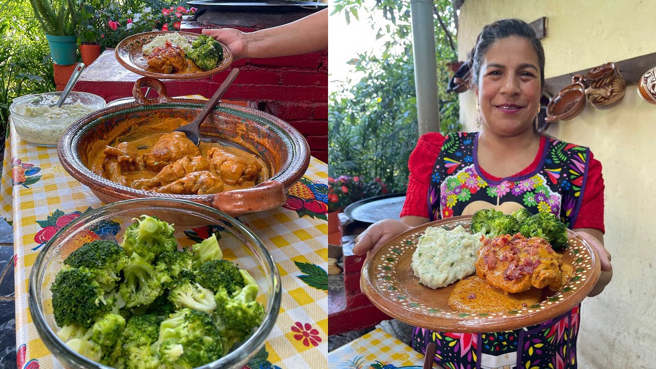 La Receta Navideña Más Fácil y Sabrosa: Pollo al Chipotle con Puré Cremoso 🎄🔥