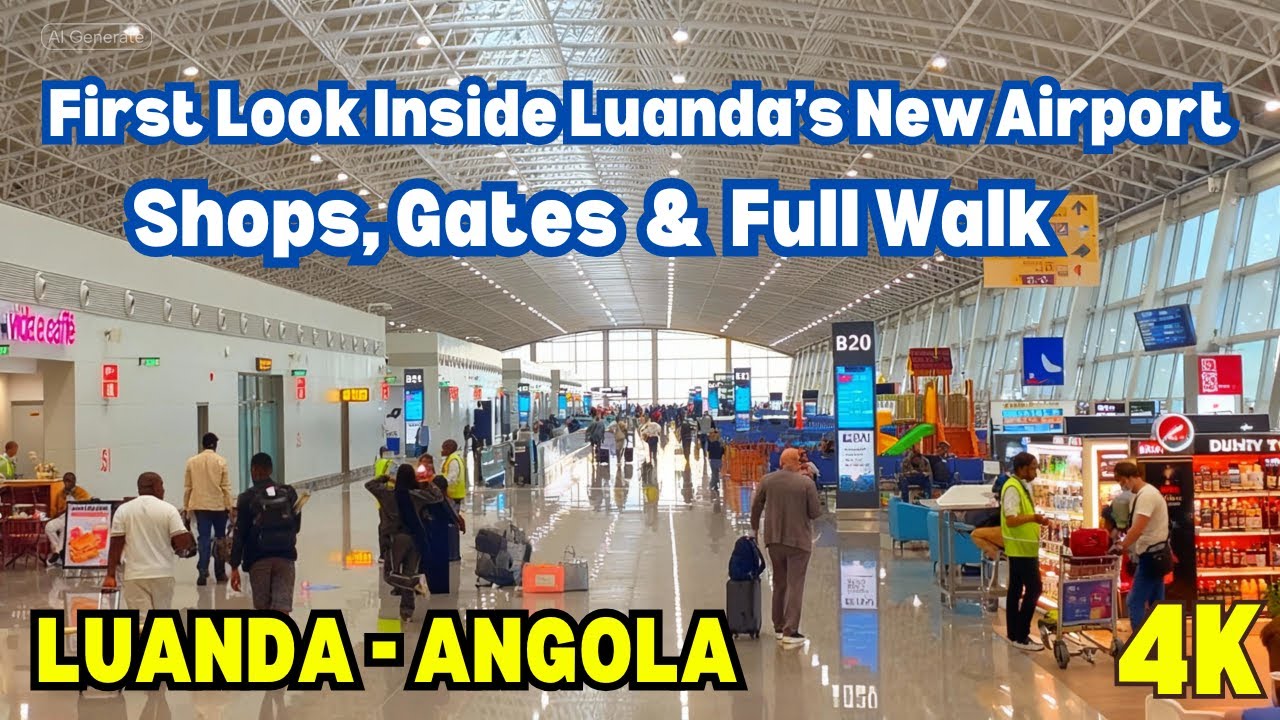 Discovering Luanda’s New Airport – Terminal Walk   #angola #luanda #africa #luandaangola #airport