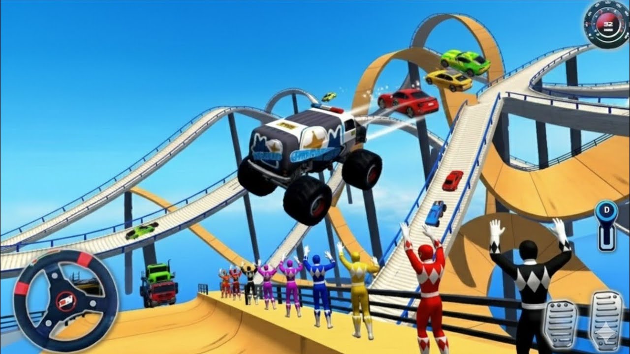 Impossible Mega Ramp Stunts 😱🚗 | Extreme Car & Monster Truck Racing