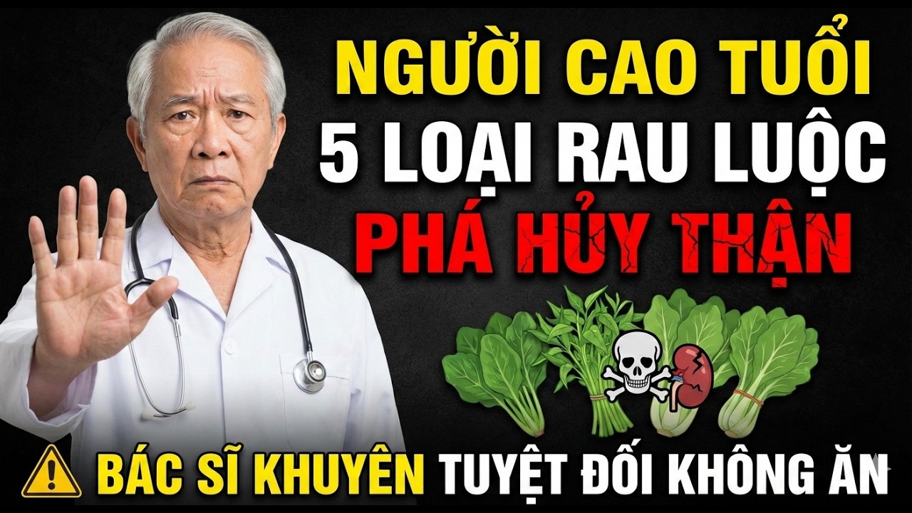 NGƯỜI CAO TUỔI: 5 Rau Luộc PHÁ HỦY Thận - Bác sĩ khuyên TUYỆT ĐỐI không ăn