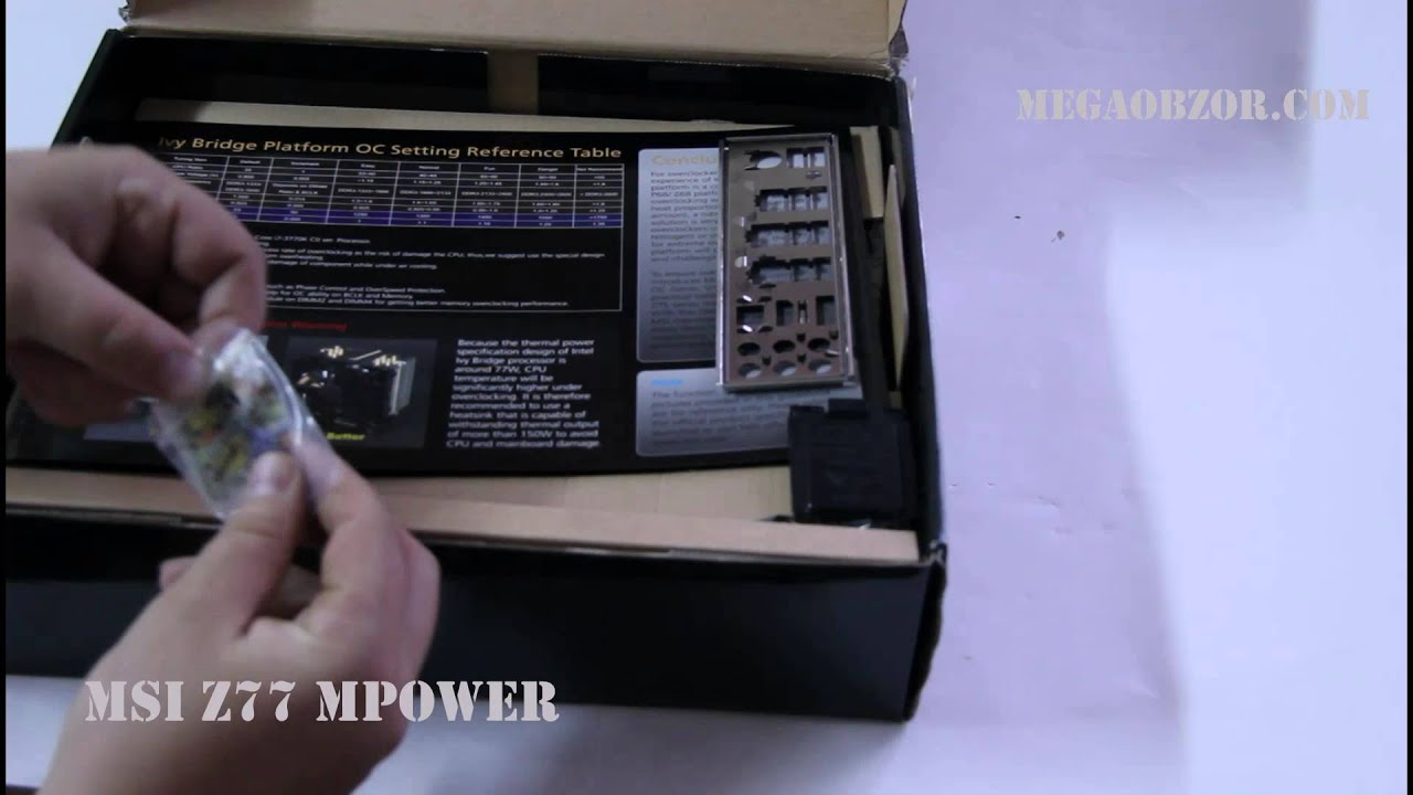 Обзор и тесты MSI Z77 MPower