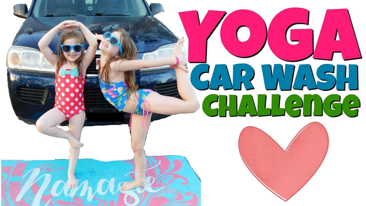 YOGA KIDS CAR WASH CHALLENGE!!