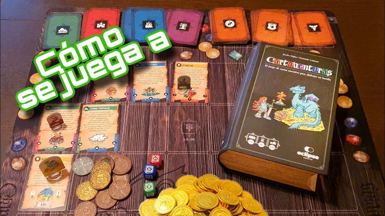 Cartaventuras. Juego de mesa. Tutorial 🎲💰