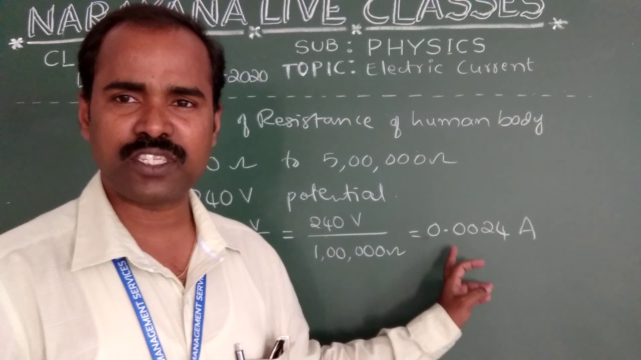 TS CLASS 10 Physics 1 Electric Current   Electric Shock 06 07 20
