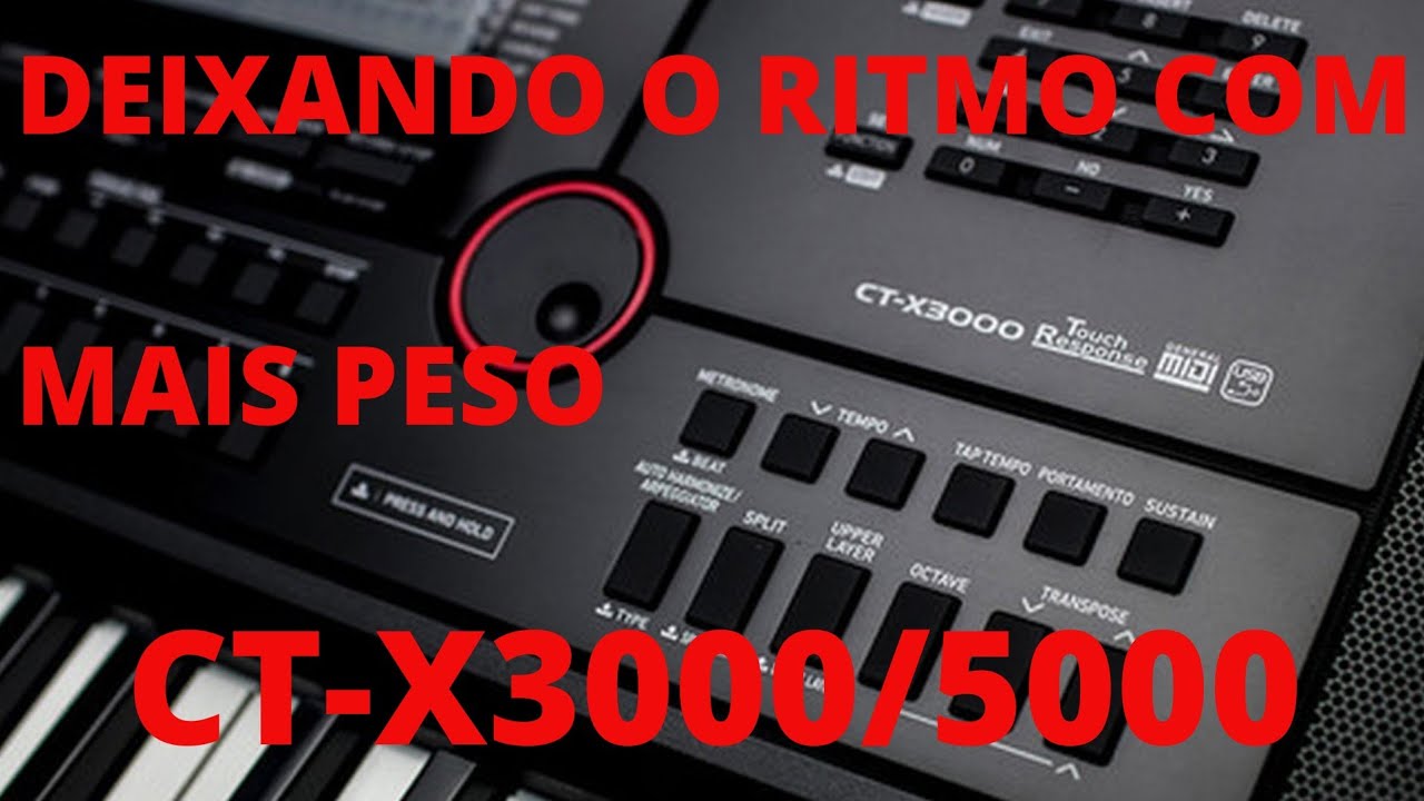 Como deixar o ritmo com mais peso, um bom grave CT-X3000/5000. #ritmo #keyboard  #casio ctx