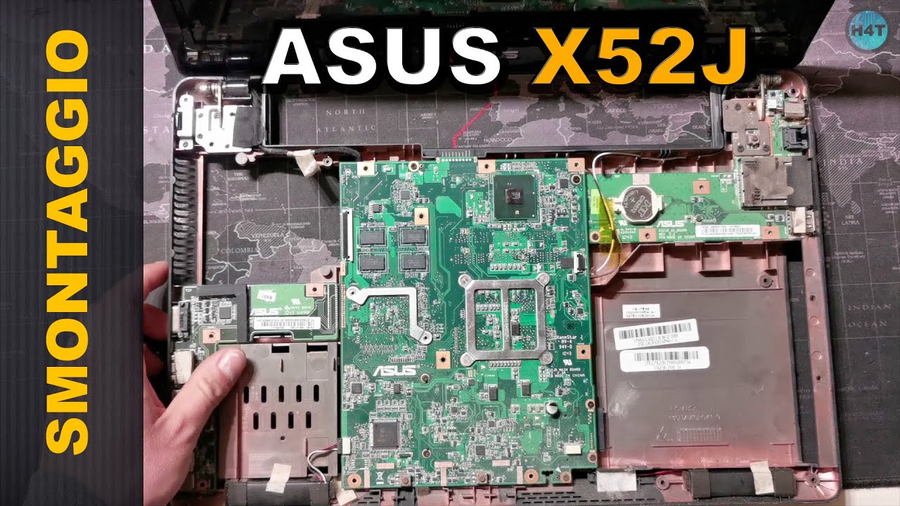 ASUS X52J disassembly SMONTAGGIO