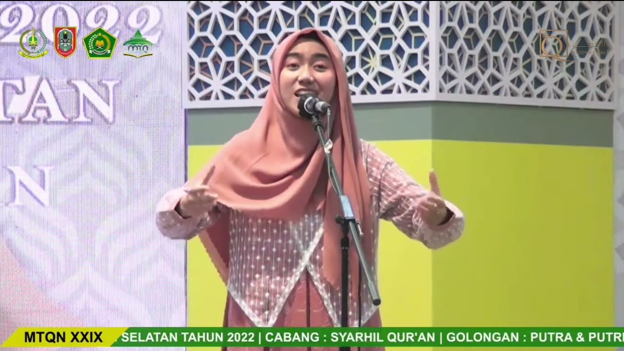 Terbaik 3 Syarhil Qur'an (DKI) Mengagas Para Dikma Baru Dakwah Di Era Digital | MTQN Kalsel 2022