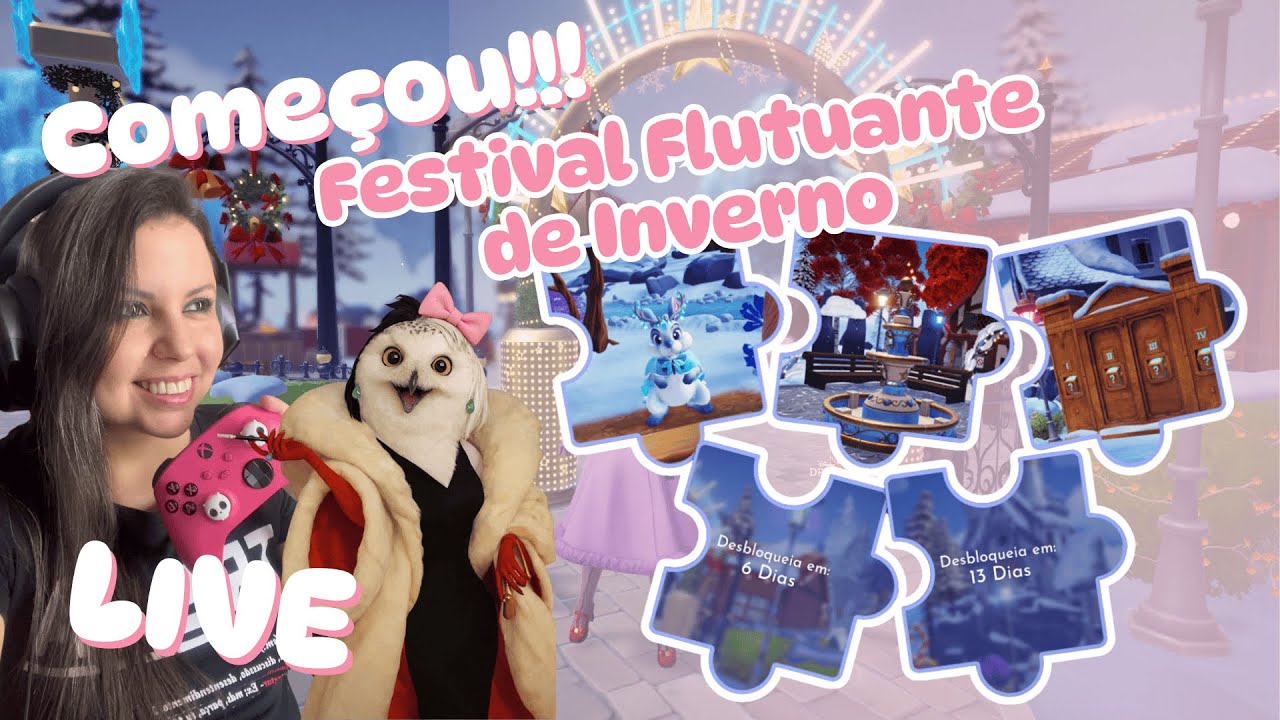 🎮 LIVE | COMEÇOU HOJE ❄️ Festival Flutuante de Inverno | Disney Dreamlight Valley PT-BR