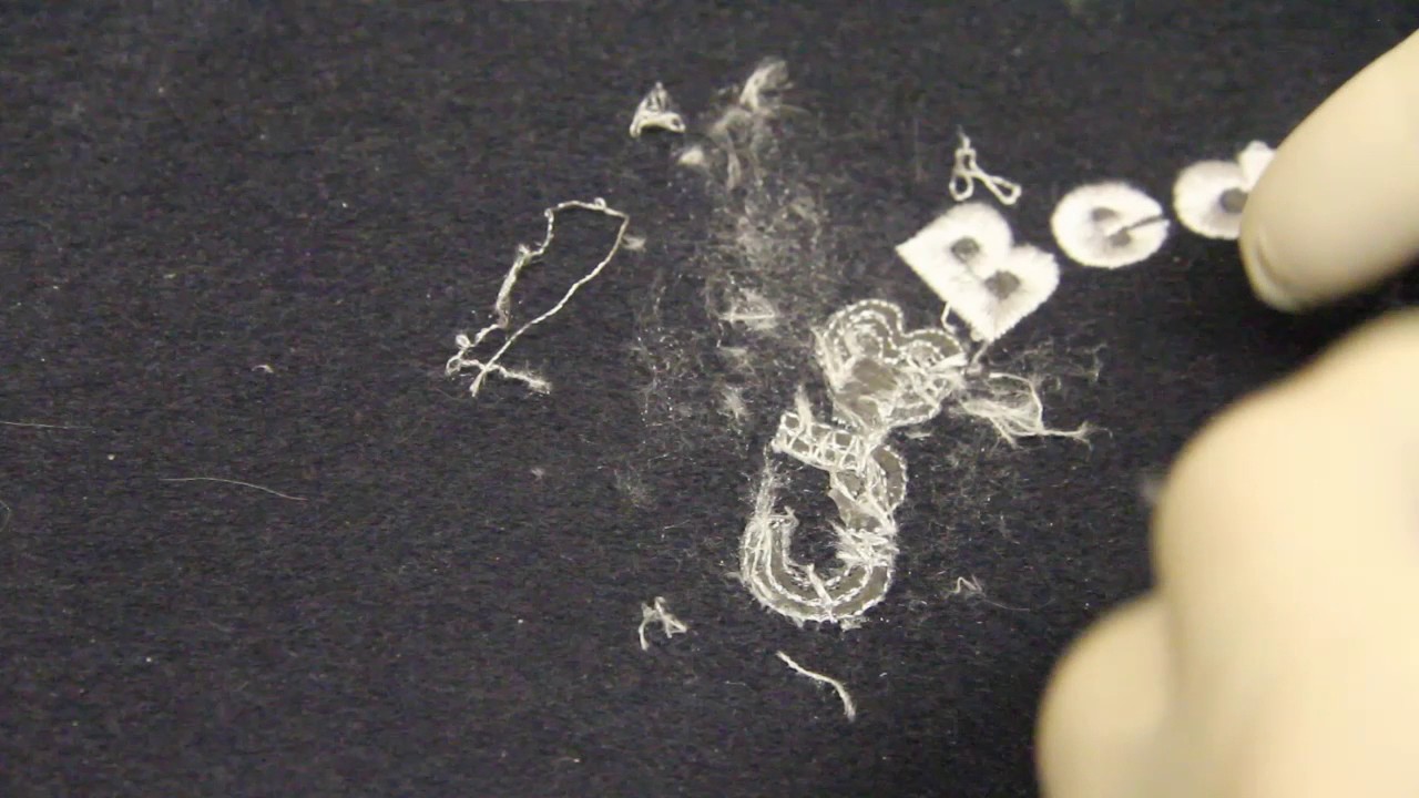 Removing Stitches on Embroidery Design