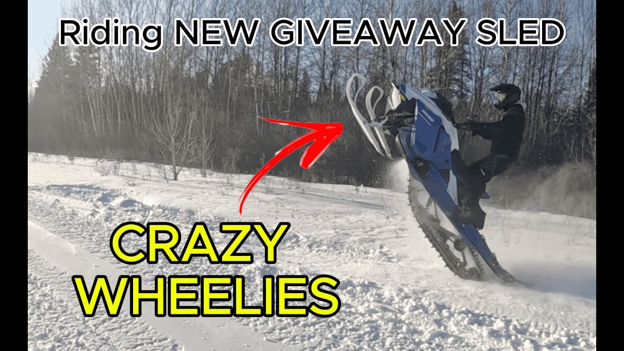 First ride with NEW sled and INSANE WHEELIES