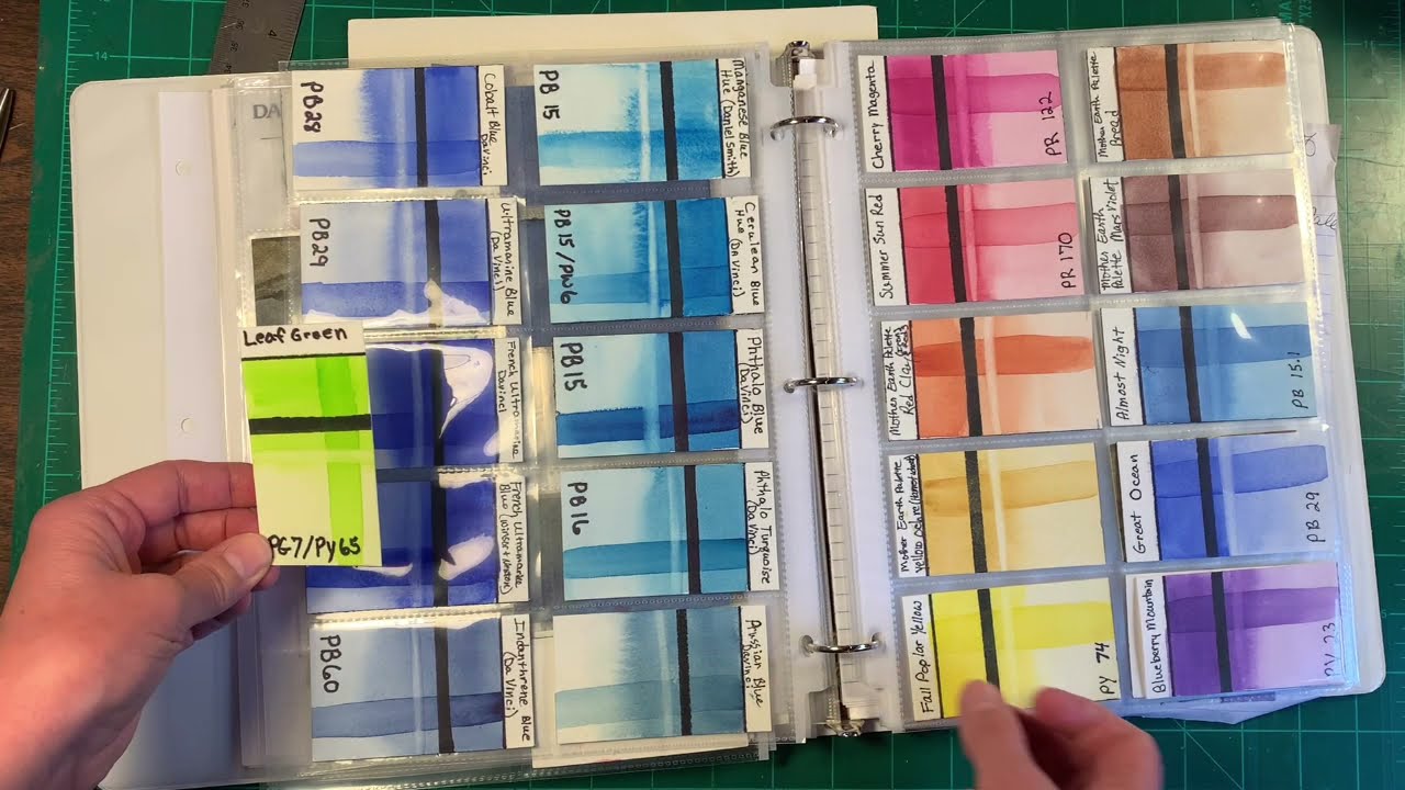 Easy Watercolor Swatch Cards: How to Make, Store & Organize your Color Swatches