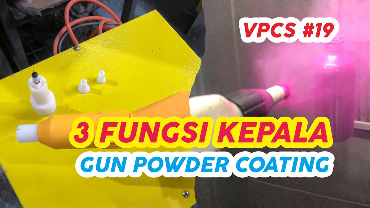 3 FUNGSI NOZZLE GUN POWDER COATING #powdercoating #otomotif