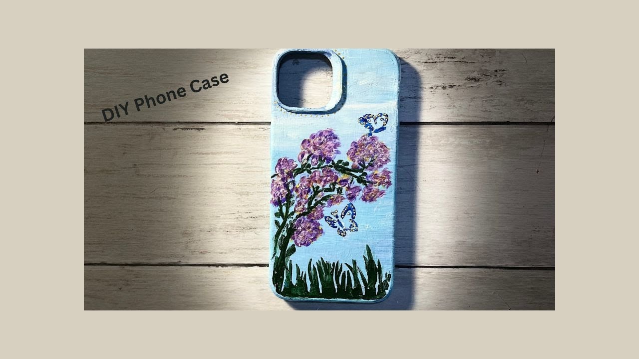 DIY Painting Your Phone Case With Acrylic Paint