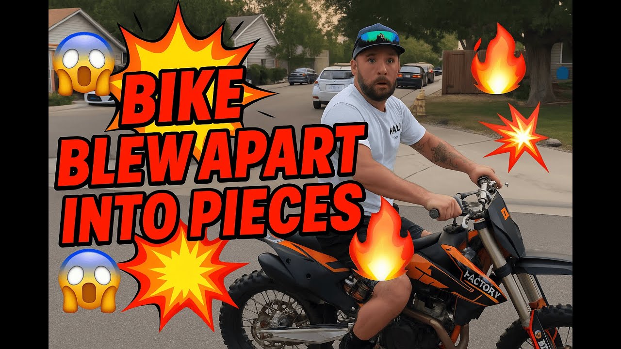 His pitbike BLEW up?!?