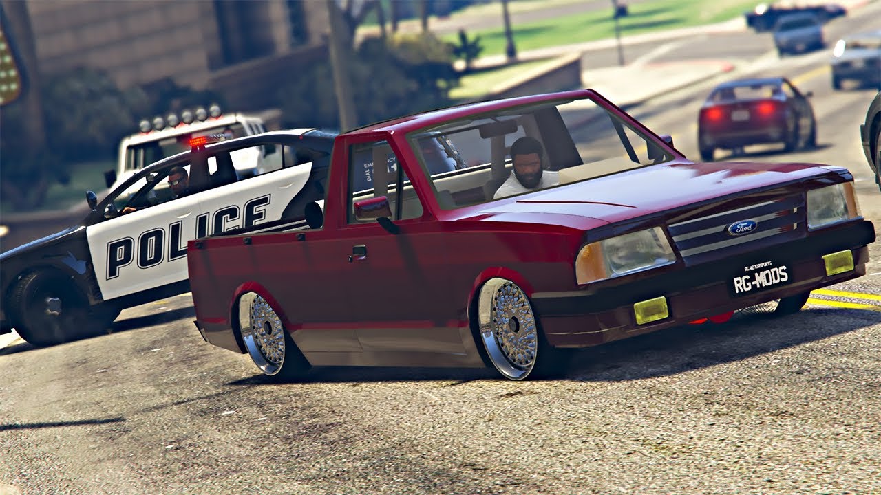 FORD PAMPA INSANA POLICIAS FOI A LOUCURA - GTA V Mod