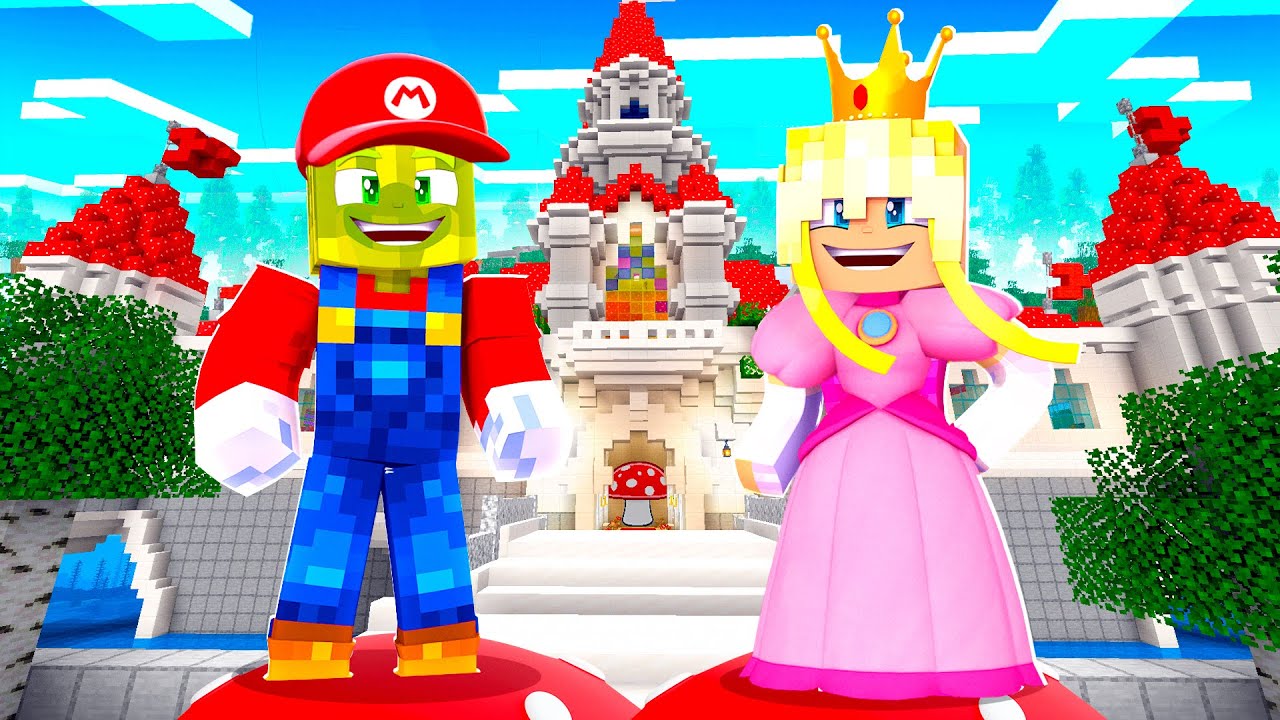 Minecraft Spielen als SUPER MARIO und Prinzessin PEACH! ✿ Minecraft