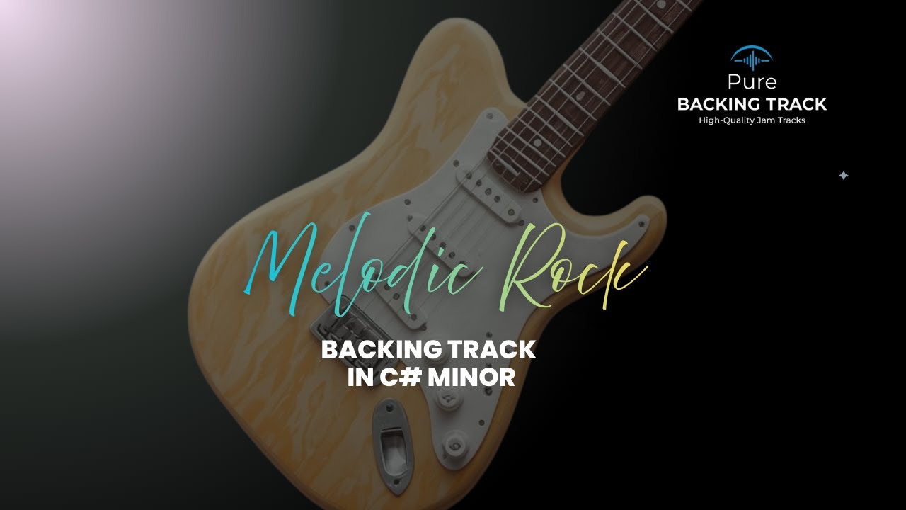 🎸C# Minor Rock Backing Track - 125 BPM | Melodic Pop Rock Jam Track