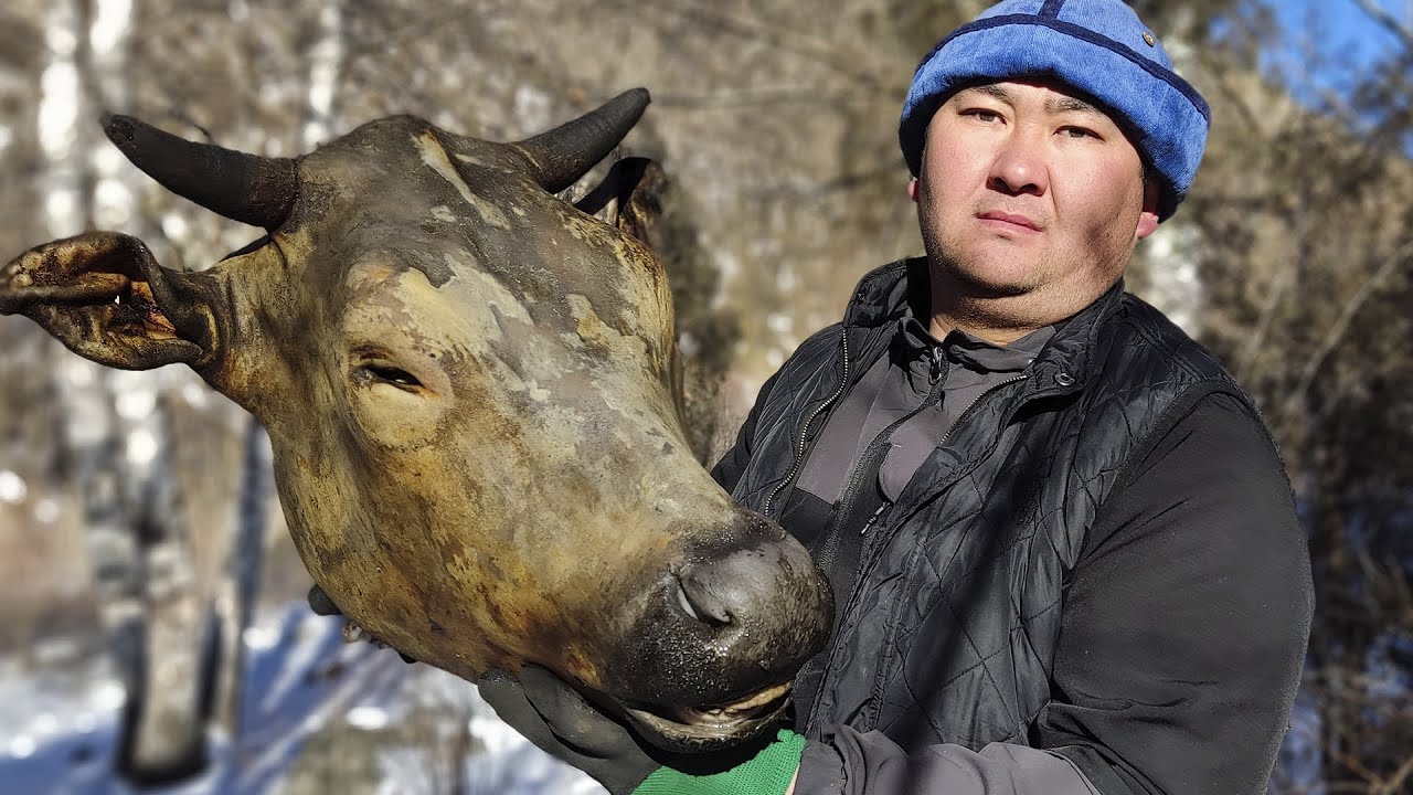 Soup From a Cow's Head - KALLE PACHE || Recipe From Tavakkul - Wilderness Cooking Channel