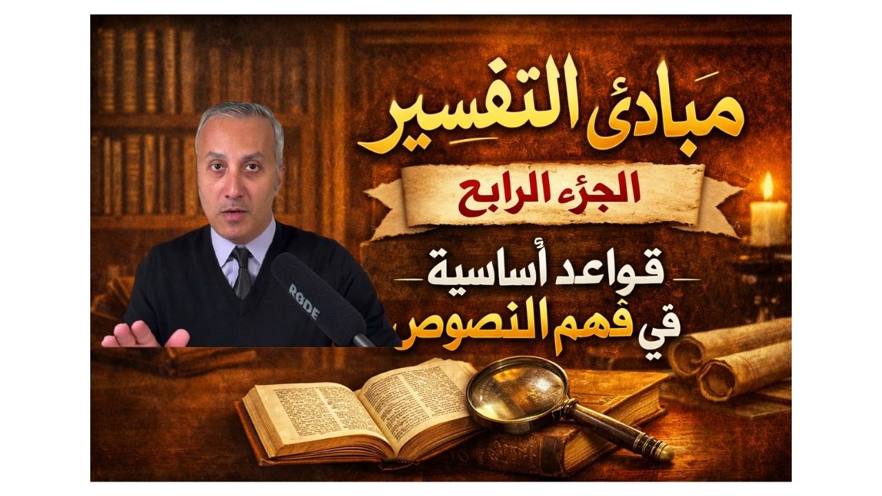 مبادئ تفسير الكتاب المقدس | كيف نفهم الكتاب المقدس بشكل صحيح (الجزء 4)