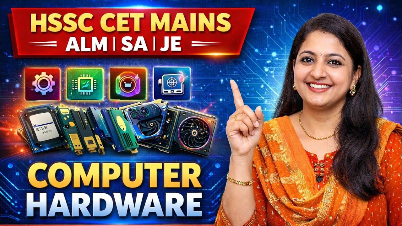 Computer Hardware Full Lecture | Haryana ALM SA JE CET Mains | By Anni Mam