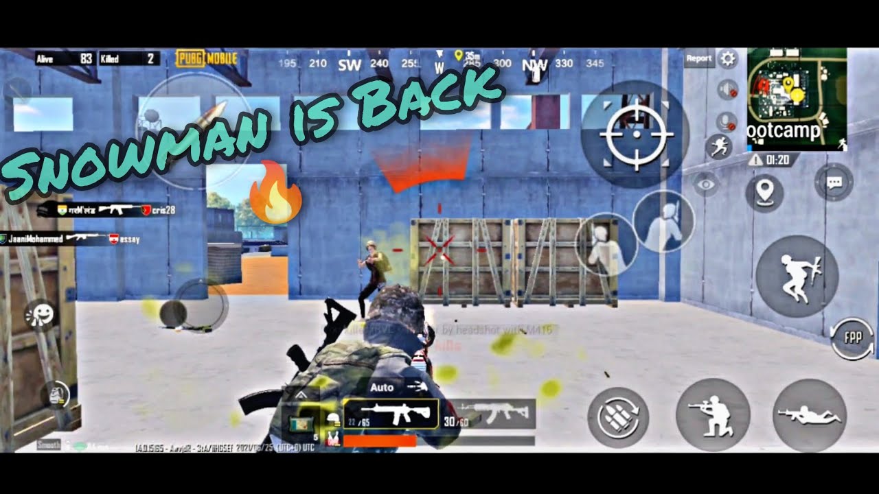 #Battlegroundmobileindia SNOWMAN IS BACK 🔥WITH ANOTHER BGMI MONTAGE .Please Subscribe My channel &hearts;️