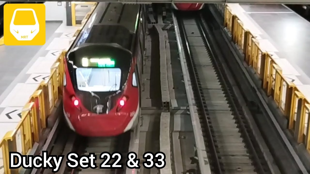 MRT Putrajaya Line Ducky Set 22 (A+D) and Set 33 (A+D) at Kentonmen Station