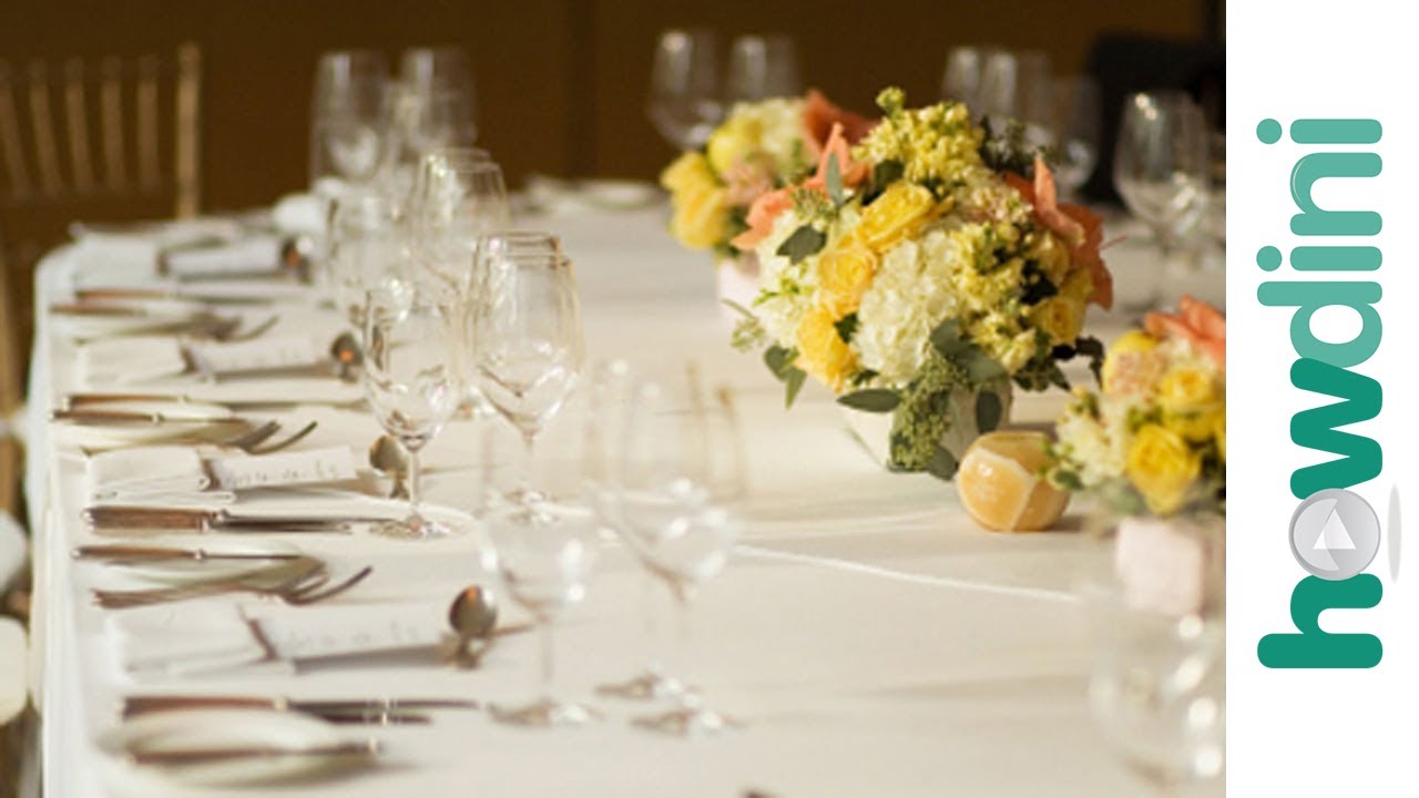 Wedding menus: Wedding reception menu ideas