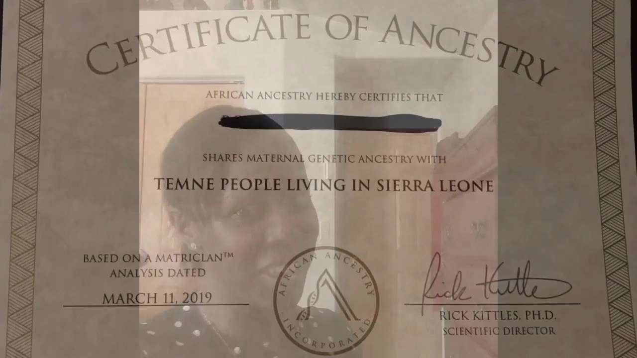African Ancestry MATERNAL Reveal