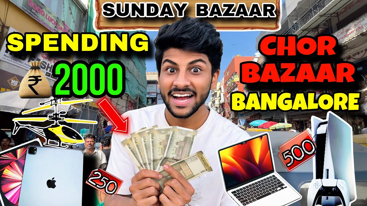 Spending Rs2000 in Chor Bazaar Bangalore 🤑💸