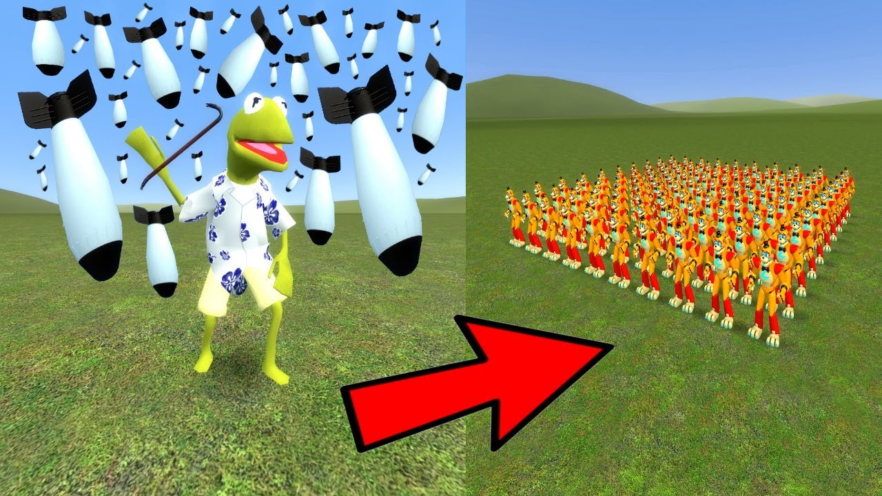 100 ФРЕДДИ ПРОТИВ ЯДЕРНОГО ОРУЖИЯ! — Garry's mod Sandbox