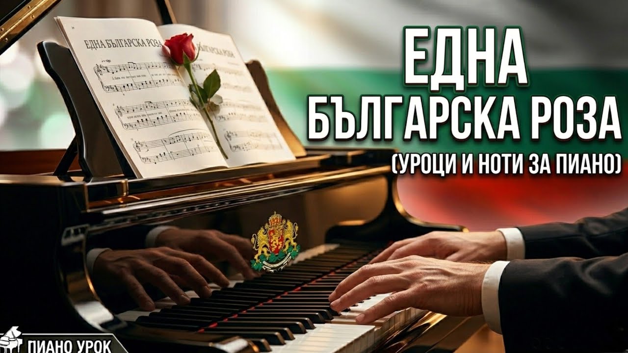 Една Българска Роза - Ноти и Уроци за Пиано