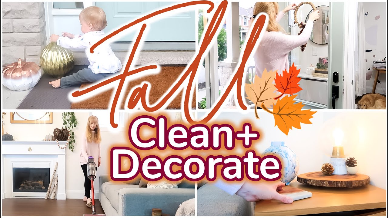 FALL CLEAN and DECORATE WITH ME 2020! COZY FALL EASY DOLLAR TREE DECOR DIY + ULTIMATE CLEAN WITH ME!