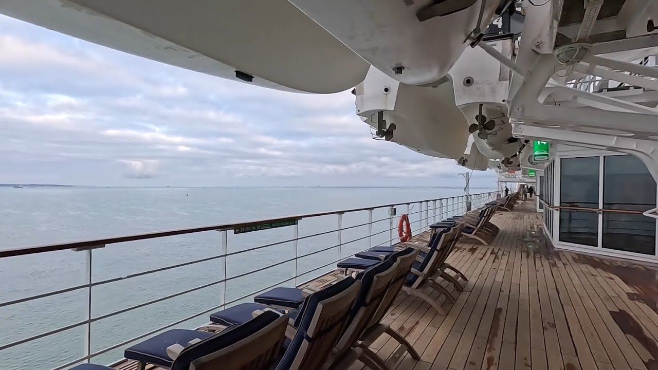 Queen Mary 2 Promenade Deck Tour November 1st 2024